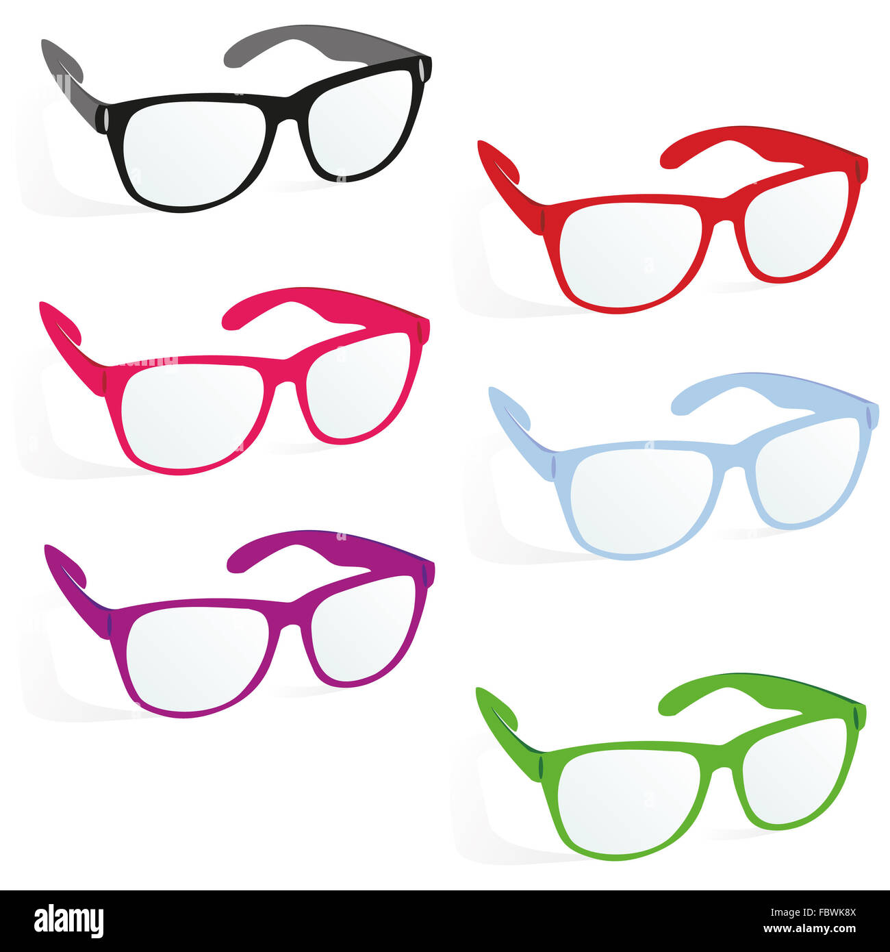 glasses in business style Stock Photo