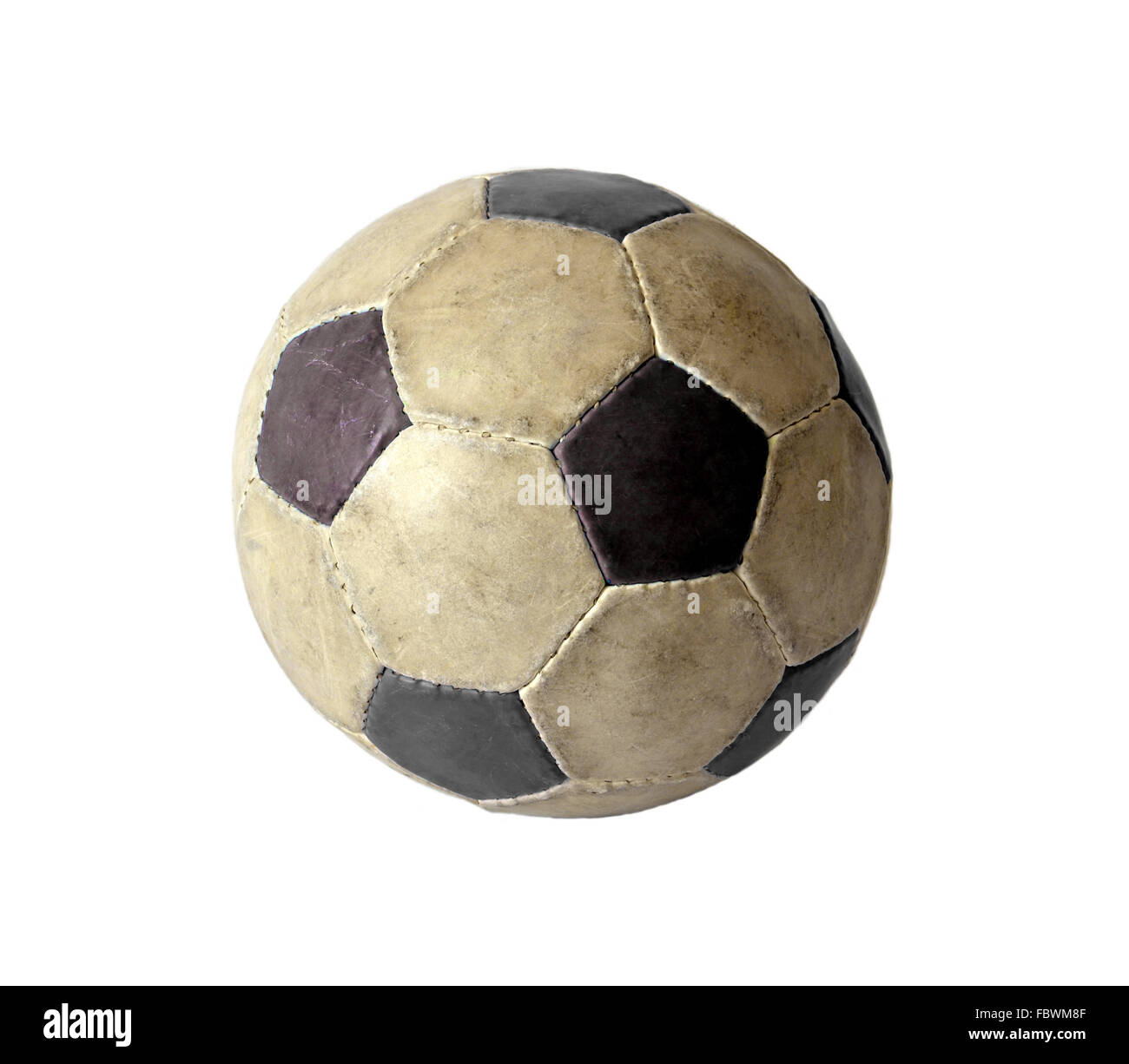 Dirty soccer ball Stock Photo - Alamy