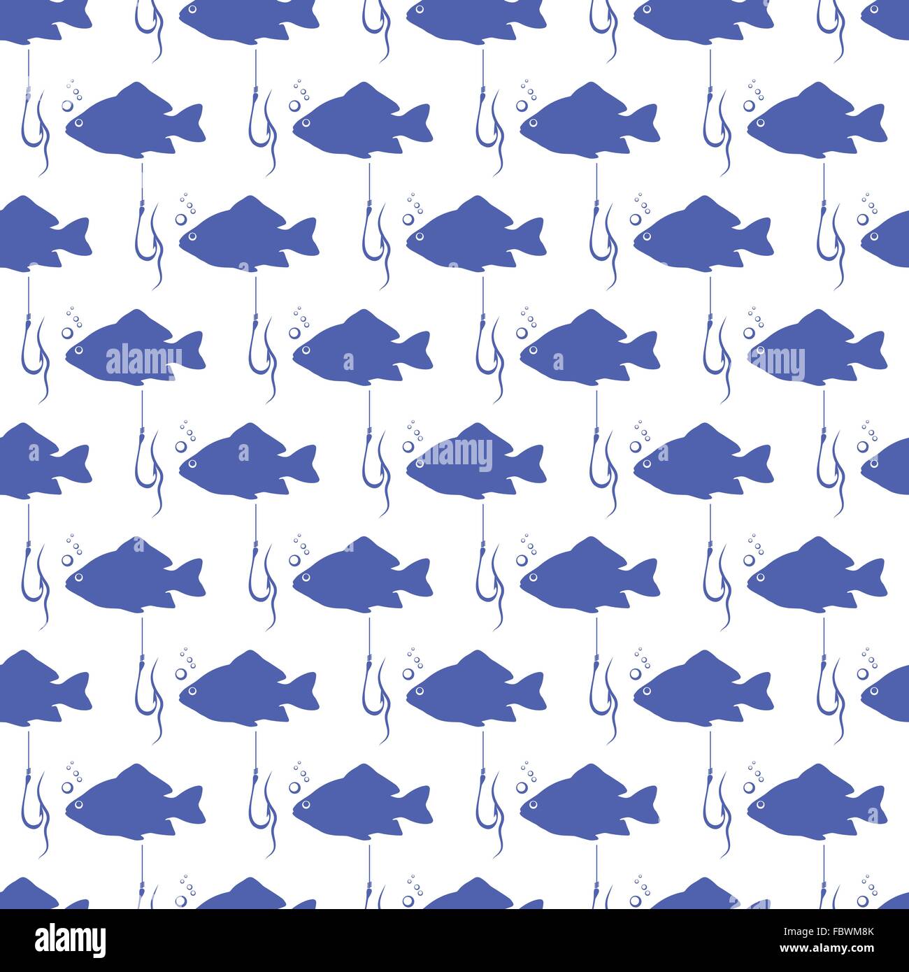 Seamless background with blue fish Stock Vector Image & Art - Alamy