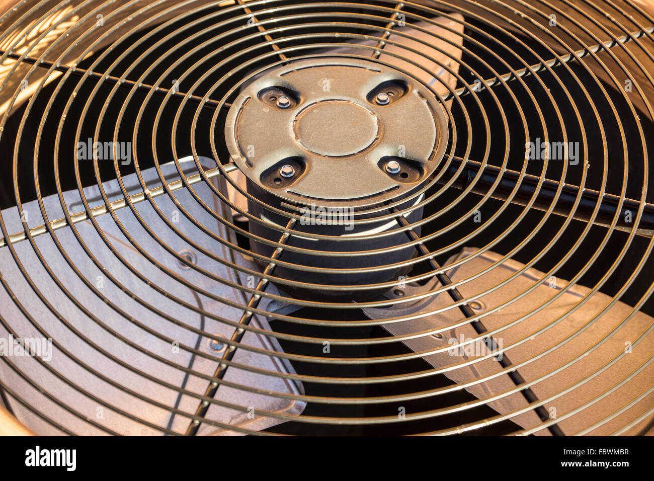 HVAC Condenser Fan Close Up Stock Photo Alamy
