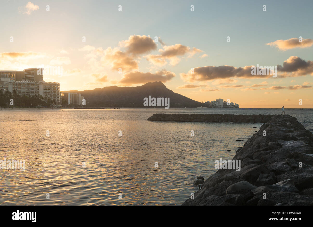 Hawaii diamond head sunrise hi-res stock photography and images - Alamy