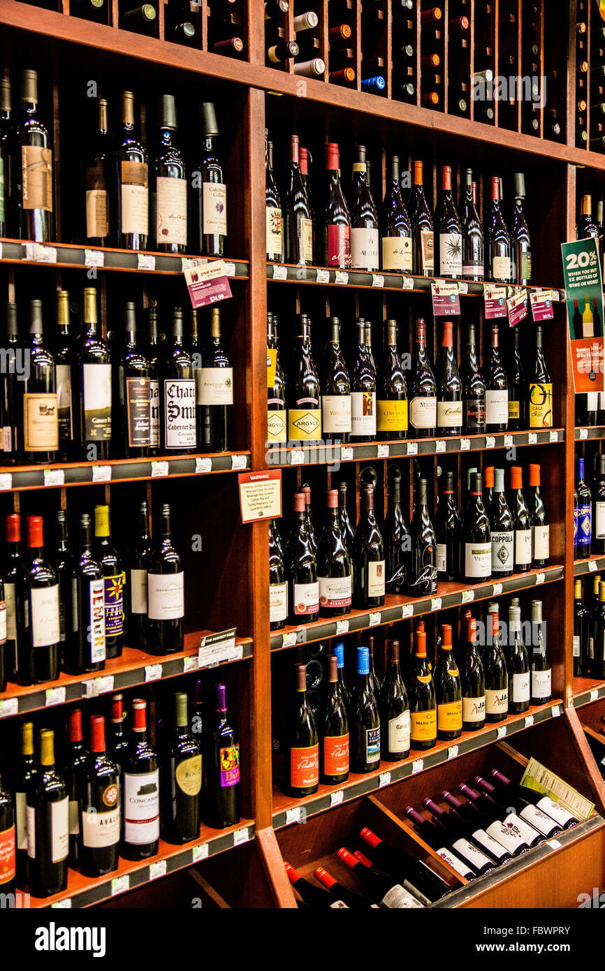Wine Selection Stock Photo