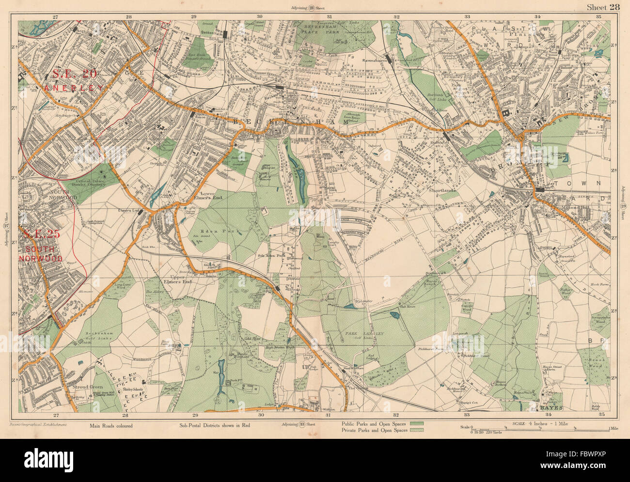 Map of beckenham hires stock photography and images Alamy