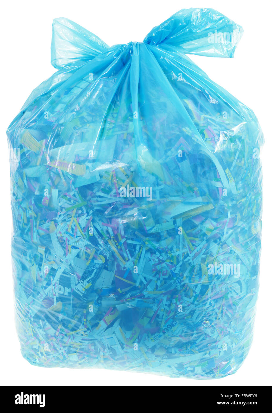 Transparent Plastic Bag Full With Air Isolated On White Stock