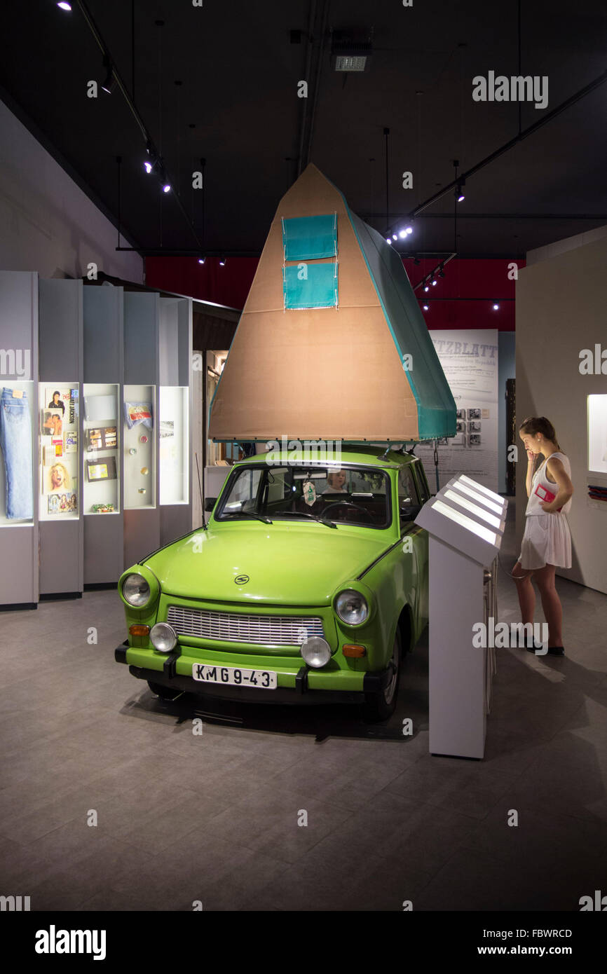Berlin. Germany. Permanent exhibition 'Everyday Life in the GDR' at Museum in der Kulturbrauerei, Prenzlauer Berg. Stock Photo