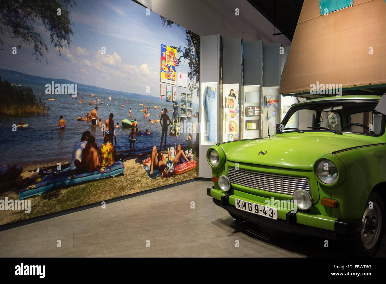 Berlin. Germany. Permanent exhibition 'Everyday Life in the GDR' at Museum in der Kulturbrauerei, Prenzlauer Berg. Stock Photo