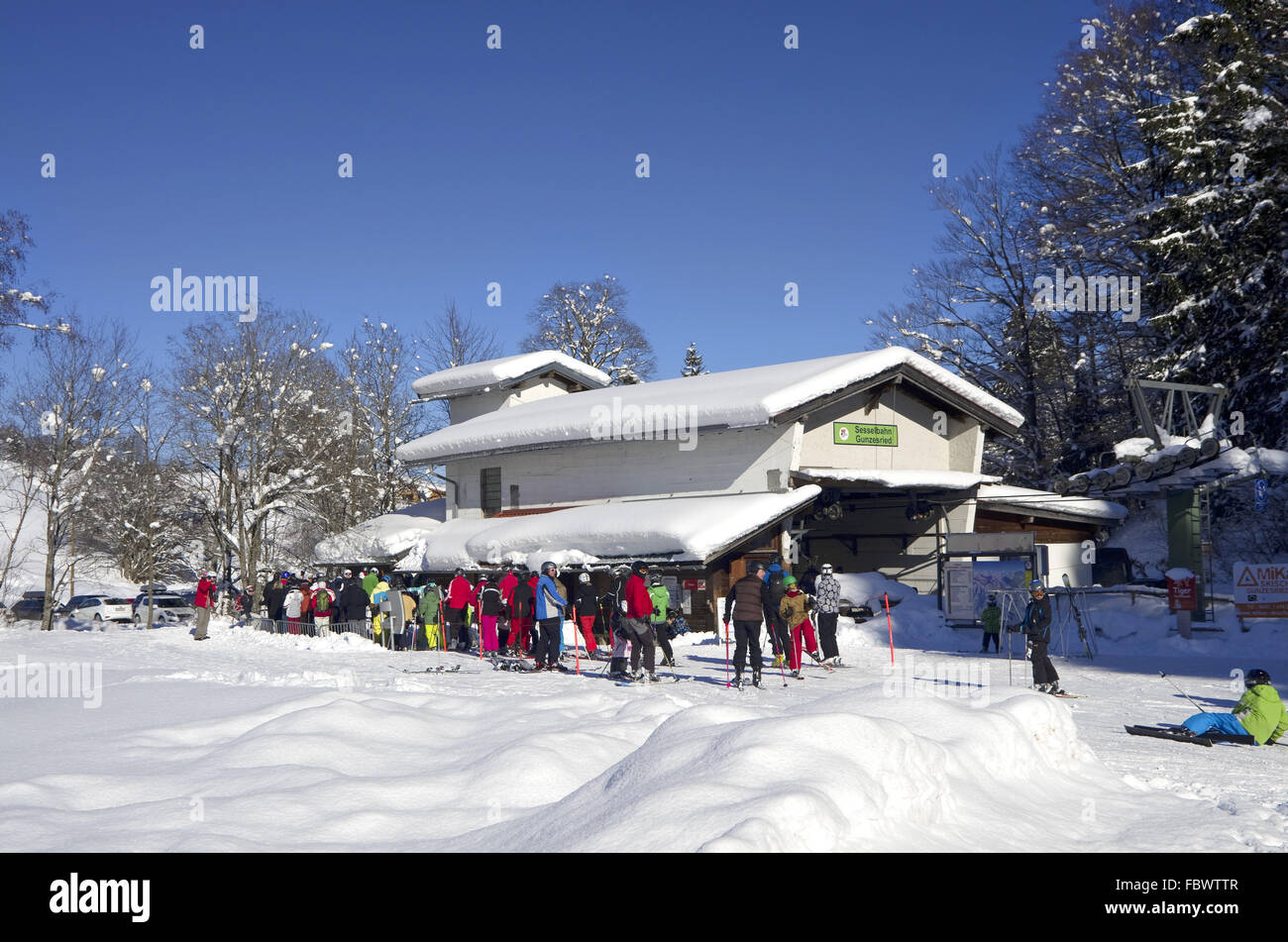 gunzesried skilift Stock Photo