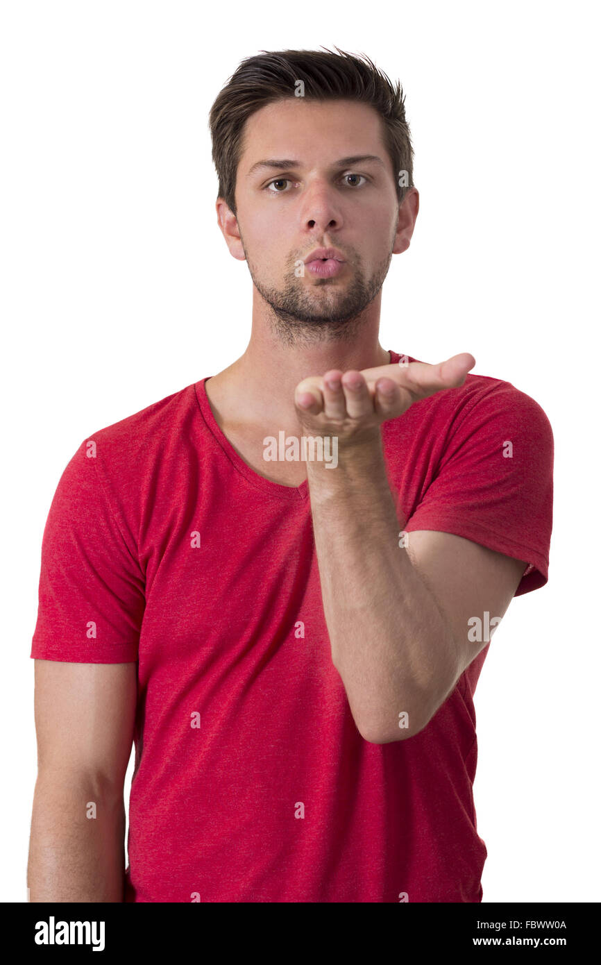 Man blowing a kiss hi-res stock photography and images - Alamy