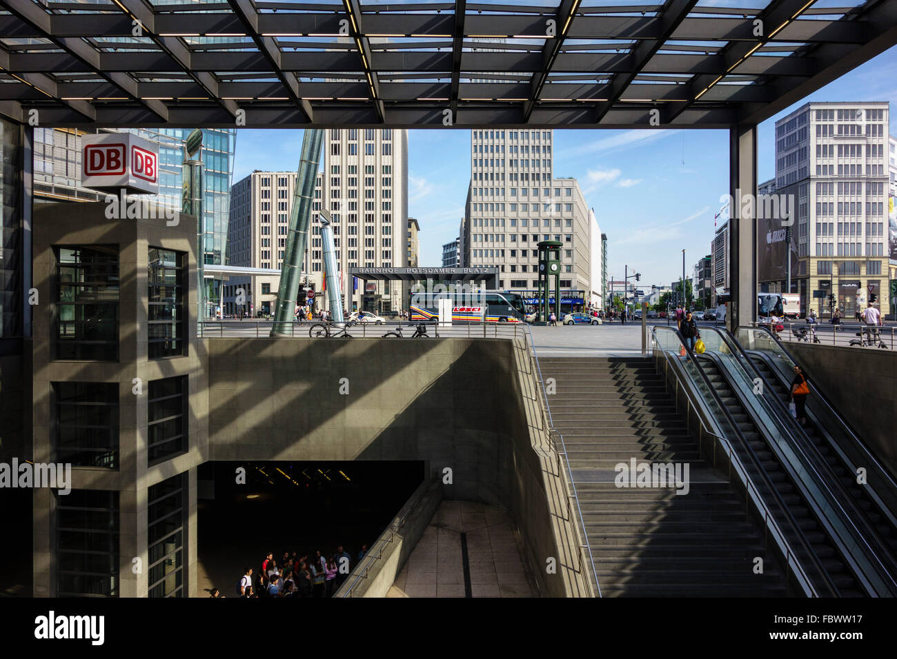 Berlin. Germany. Potsdamer Bahnhof Station Potsdamer Platz. Stock Photo