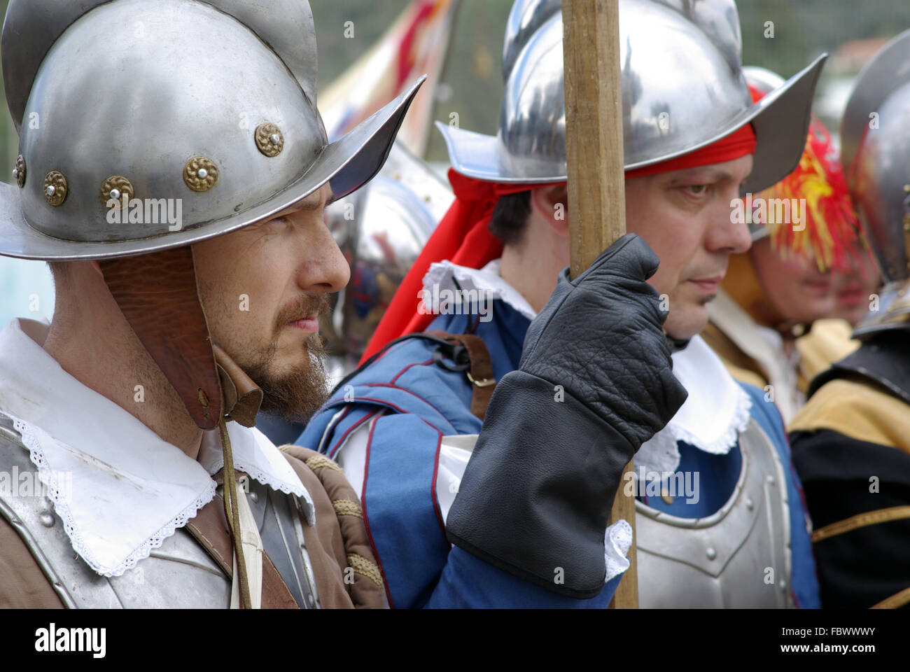 Medieval soldiers Stock Photo