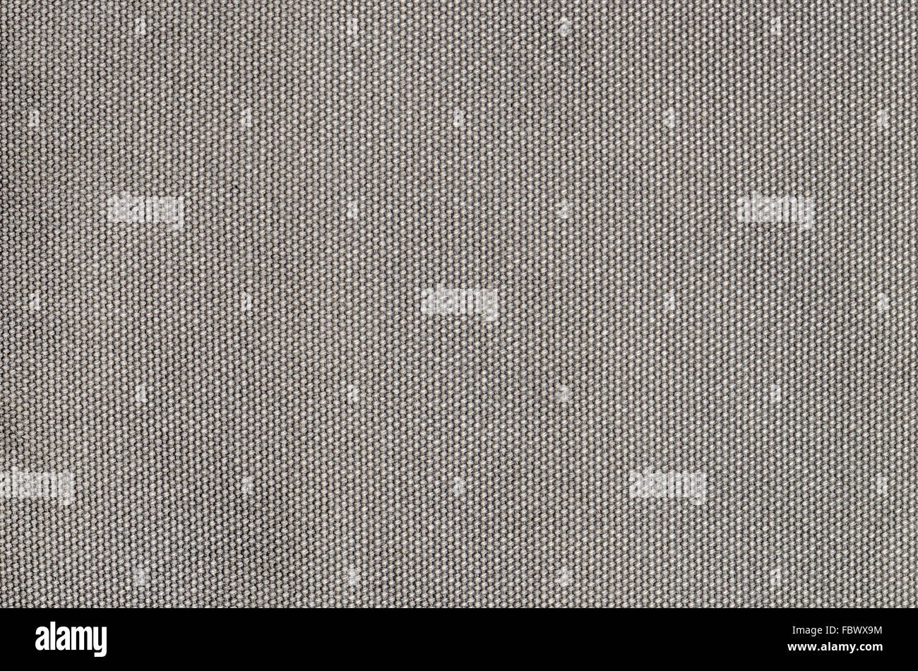 close up gray grained cotton background Stock Photo