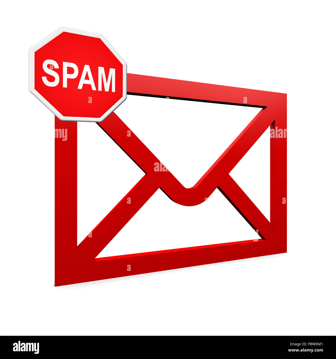 spam mail Stock Photo
