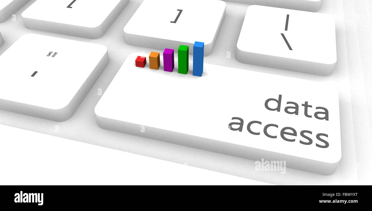 Data Access as a Fast and Easy Website Concept Stock Photo
