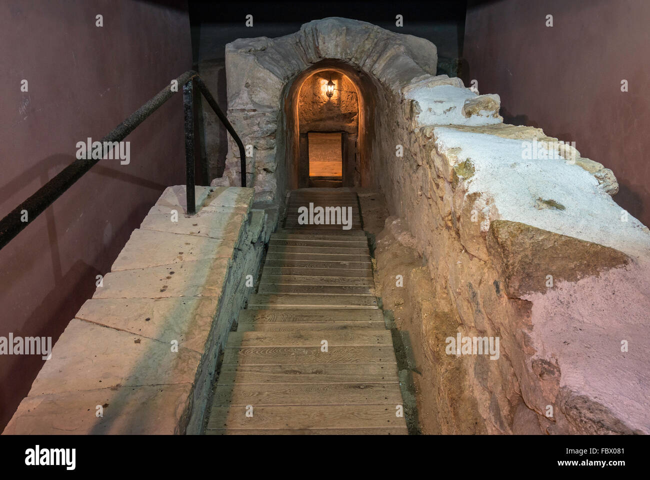 Entrance to Roman tomb in Hisarya, Bulgaria Stock Photo