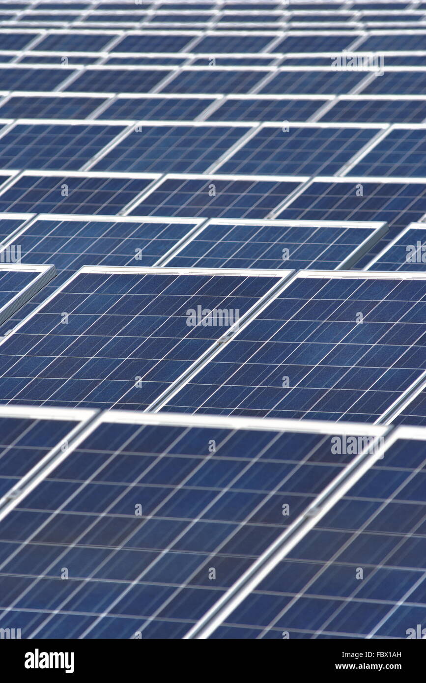 Solar field Stock Photo