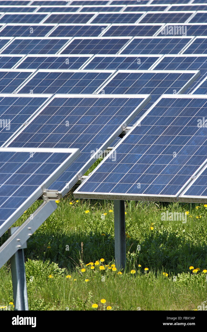 Solar plant Stock Photo