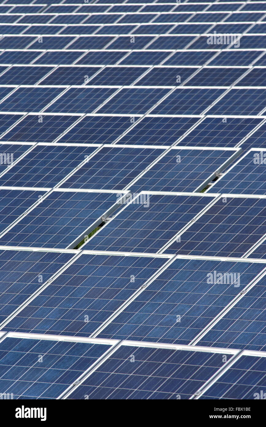 Solar power plant Stock Photo