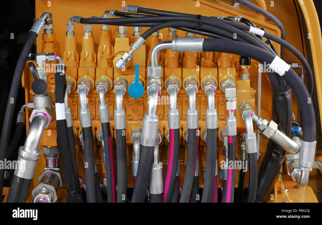 Hydraulic Hoses Stock Photo Alamy