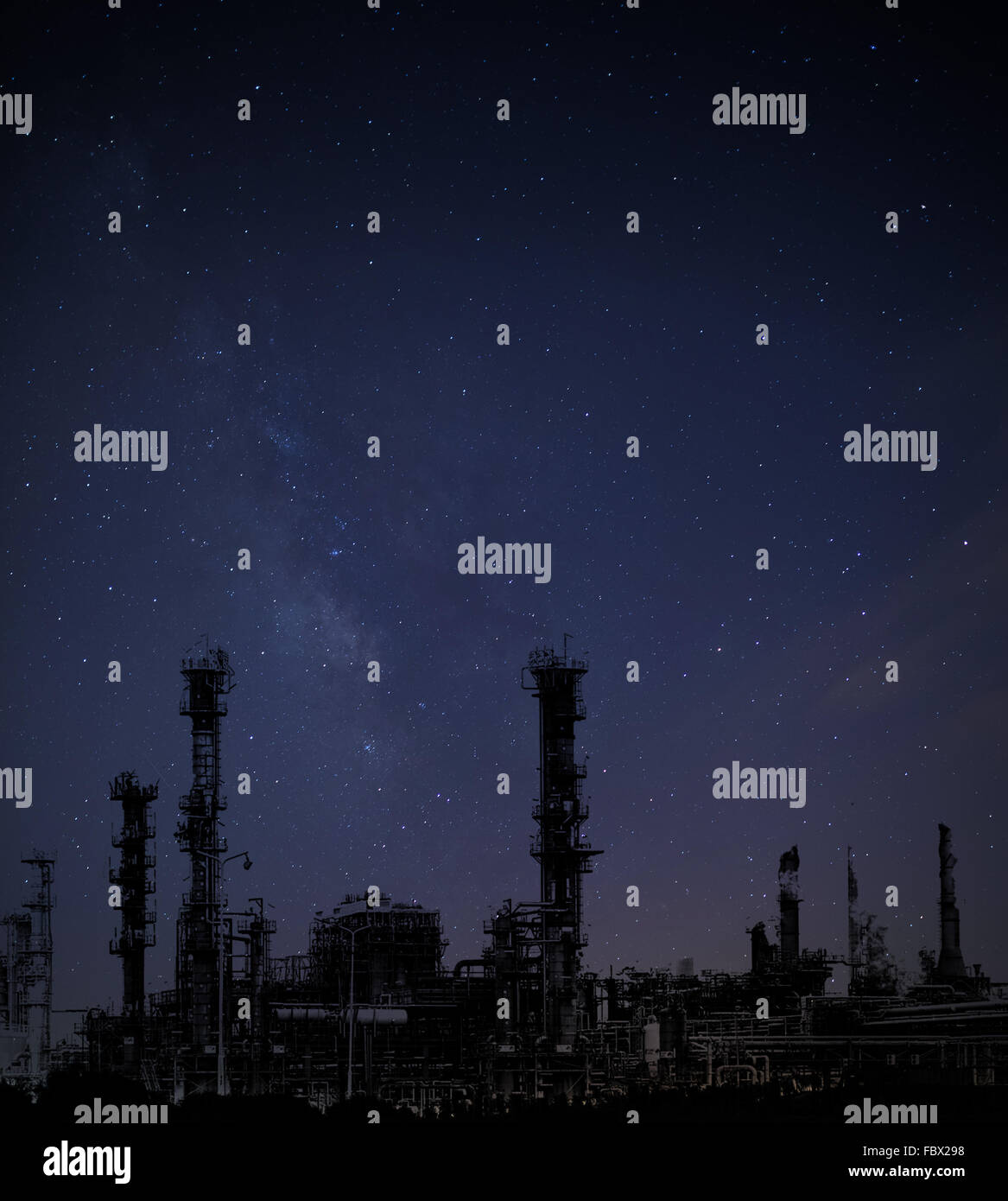 night landscape, the starry sky and a plant Stock Photo - Alamy