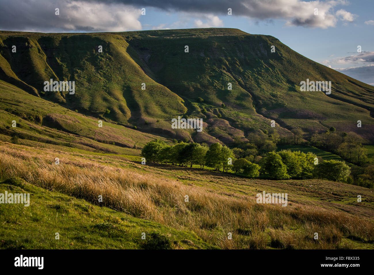 The Black Mountains, Brecon Beacons, Wales late afternoon Stock Photo
