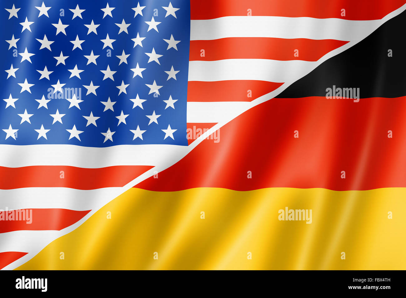 USA and Germany flag Stock Photo