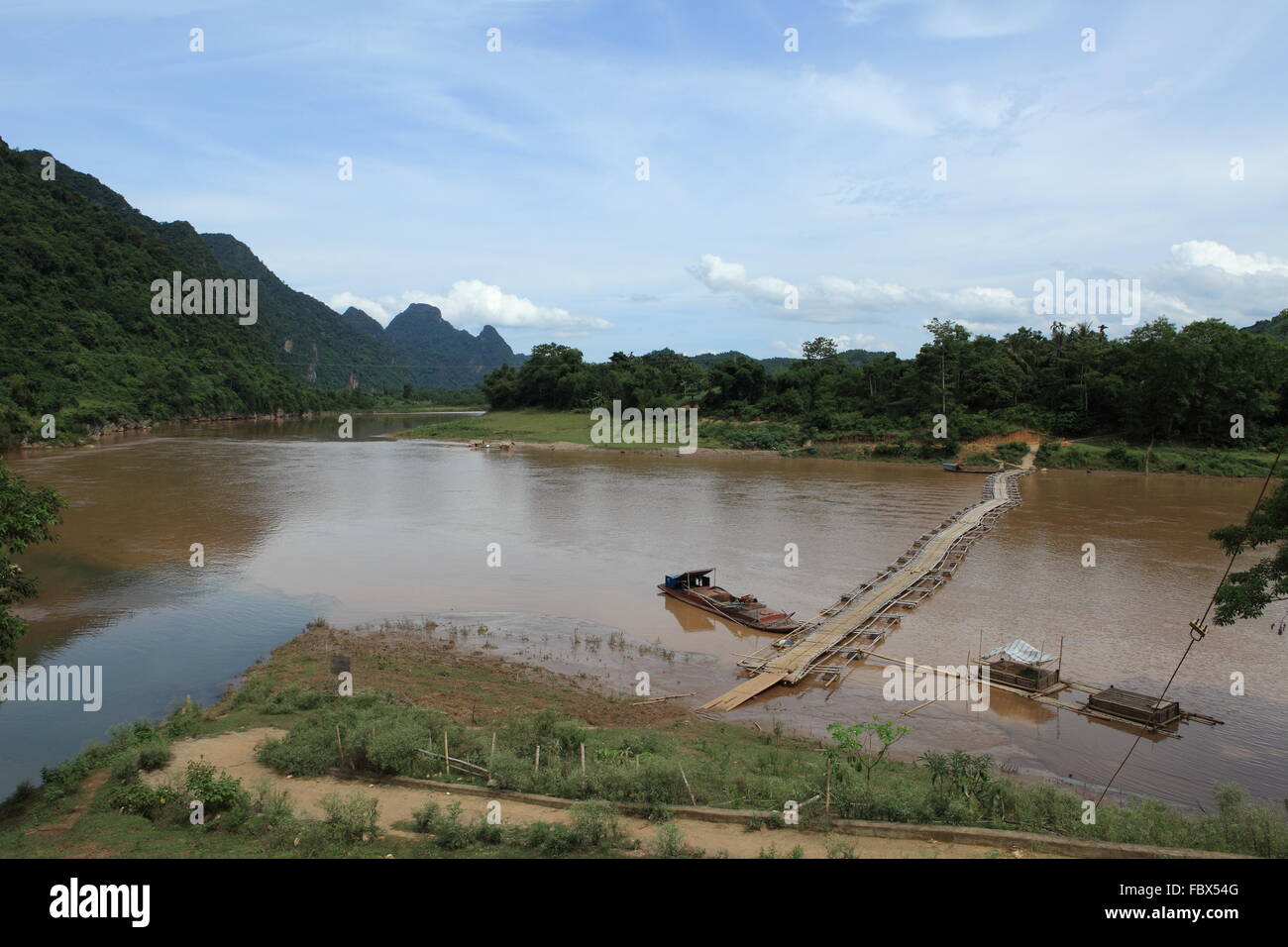 red river in vietnam Stock Photo
