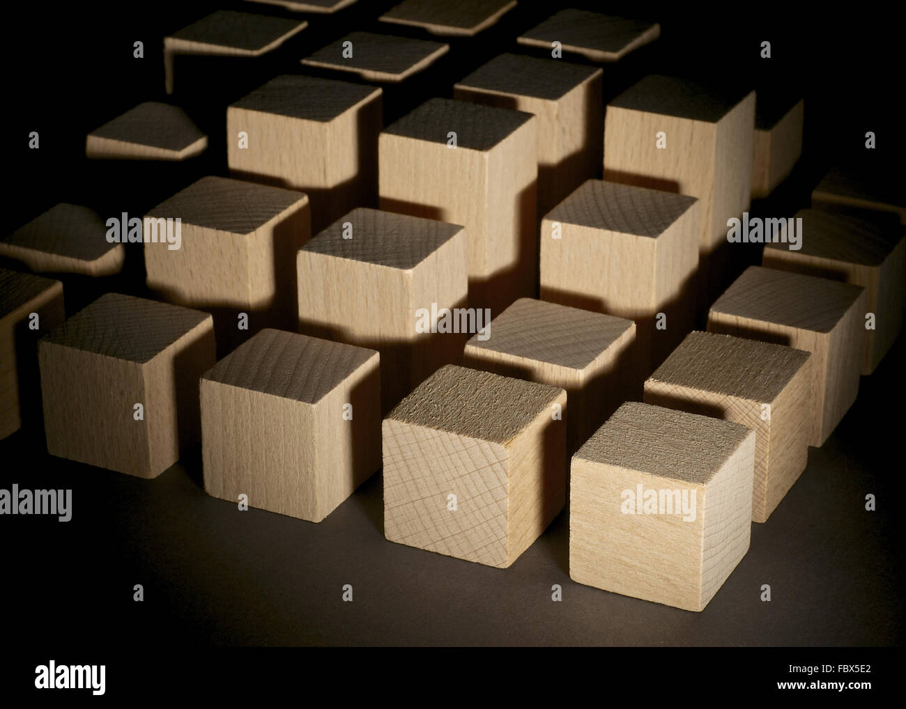 Building Bricks: Archetype of a Skyline Stock Photo