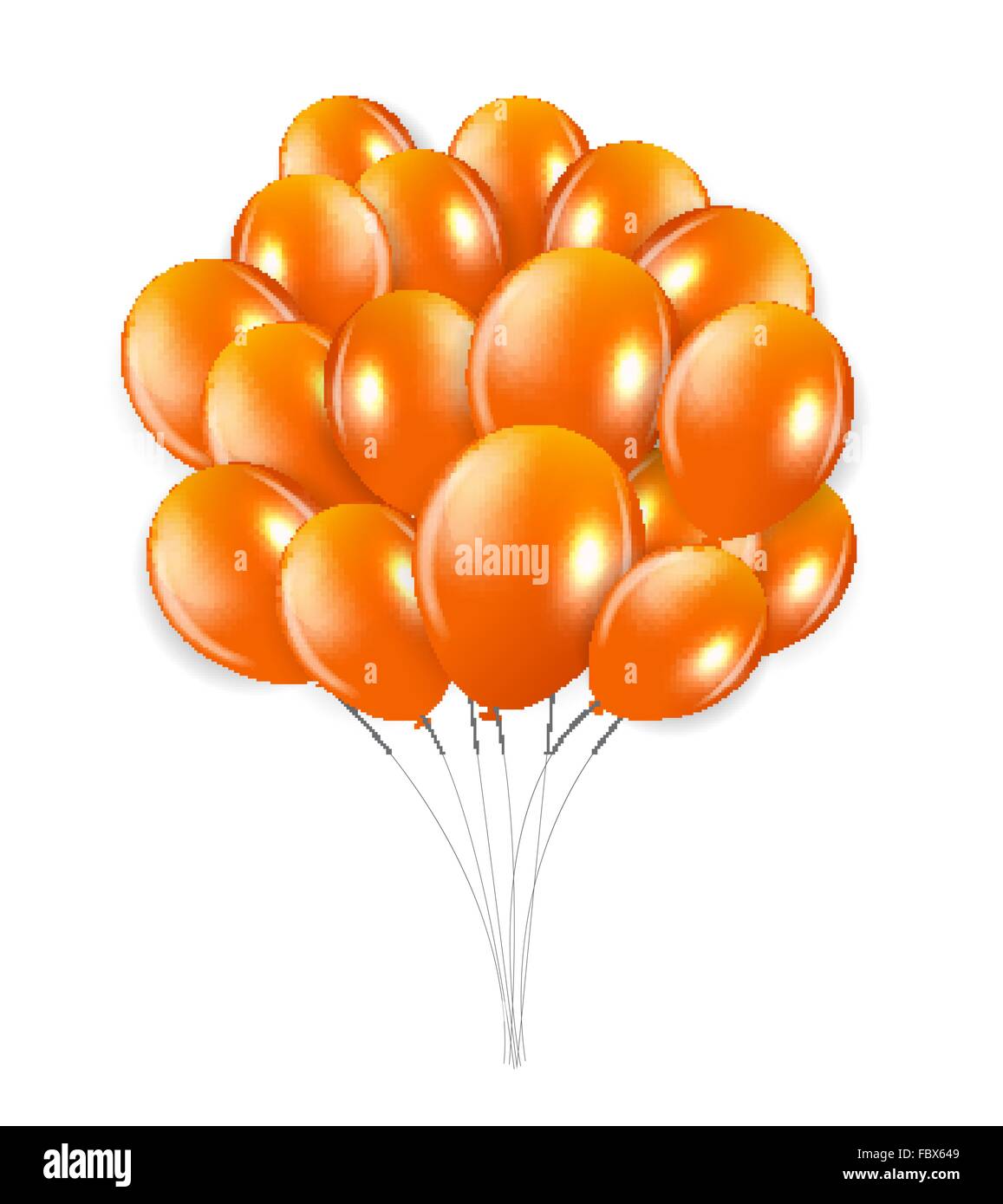 Set of Colored Balloons, Vector Illustration Stock Vector Image & Art ...