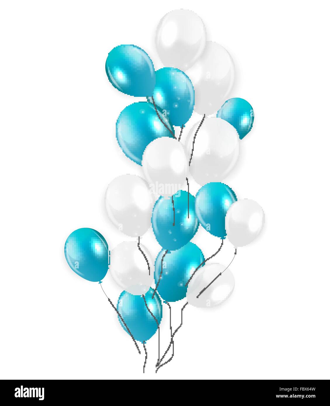 Colored Balloons Background, Vector Illustration Stock Vector Image ...