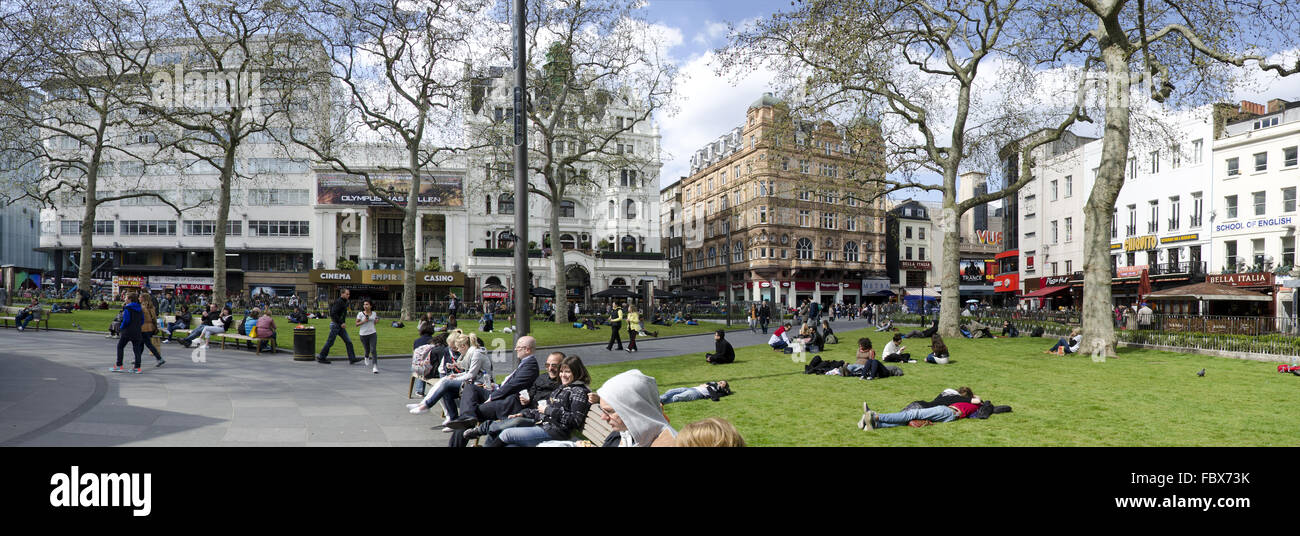 London - view across the Leicester Square Stock Photo
