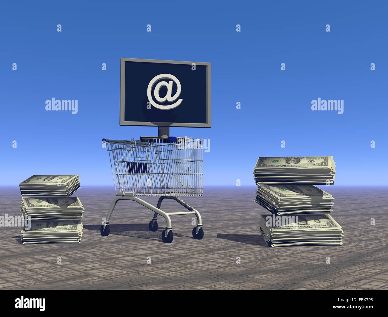 shopping on the Stock Photo Alamy