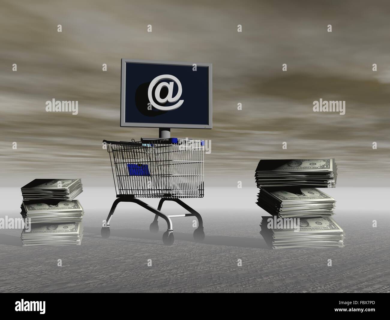 shopping on the Stock Photo Alamy