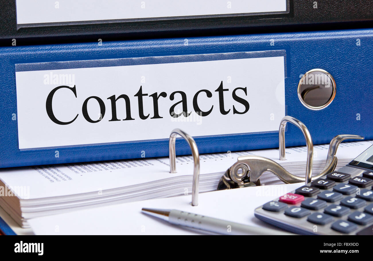 Contracts Stock Photo