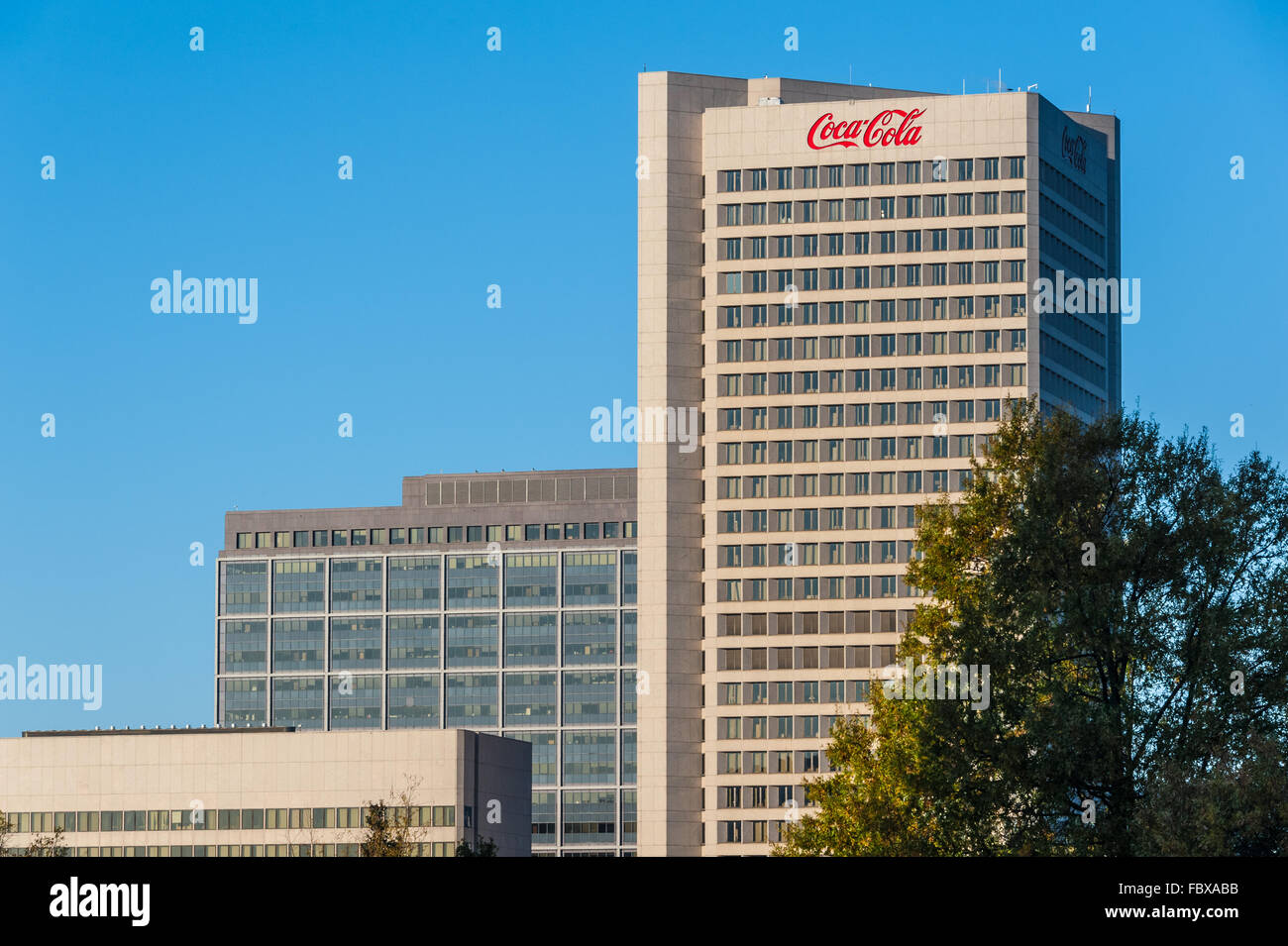 Coca-Cola international headquarters building in Atlanta, Georgia, USA. Stock Photo