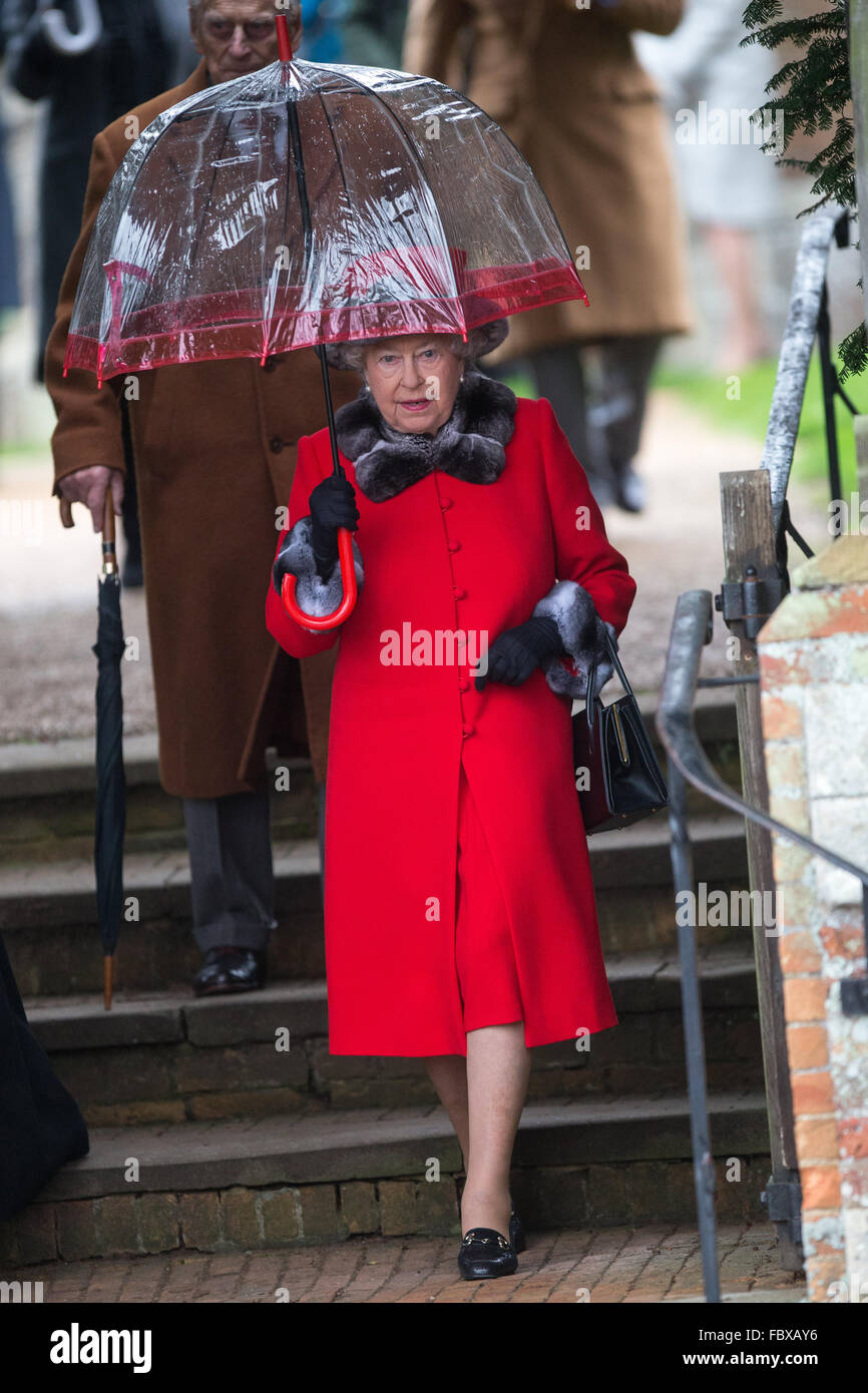 Queen at sandringham hires stock photography and images Alamy