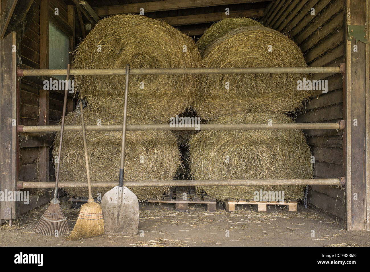 Hay store Stock Photo