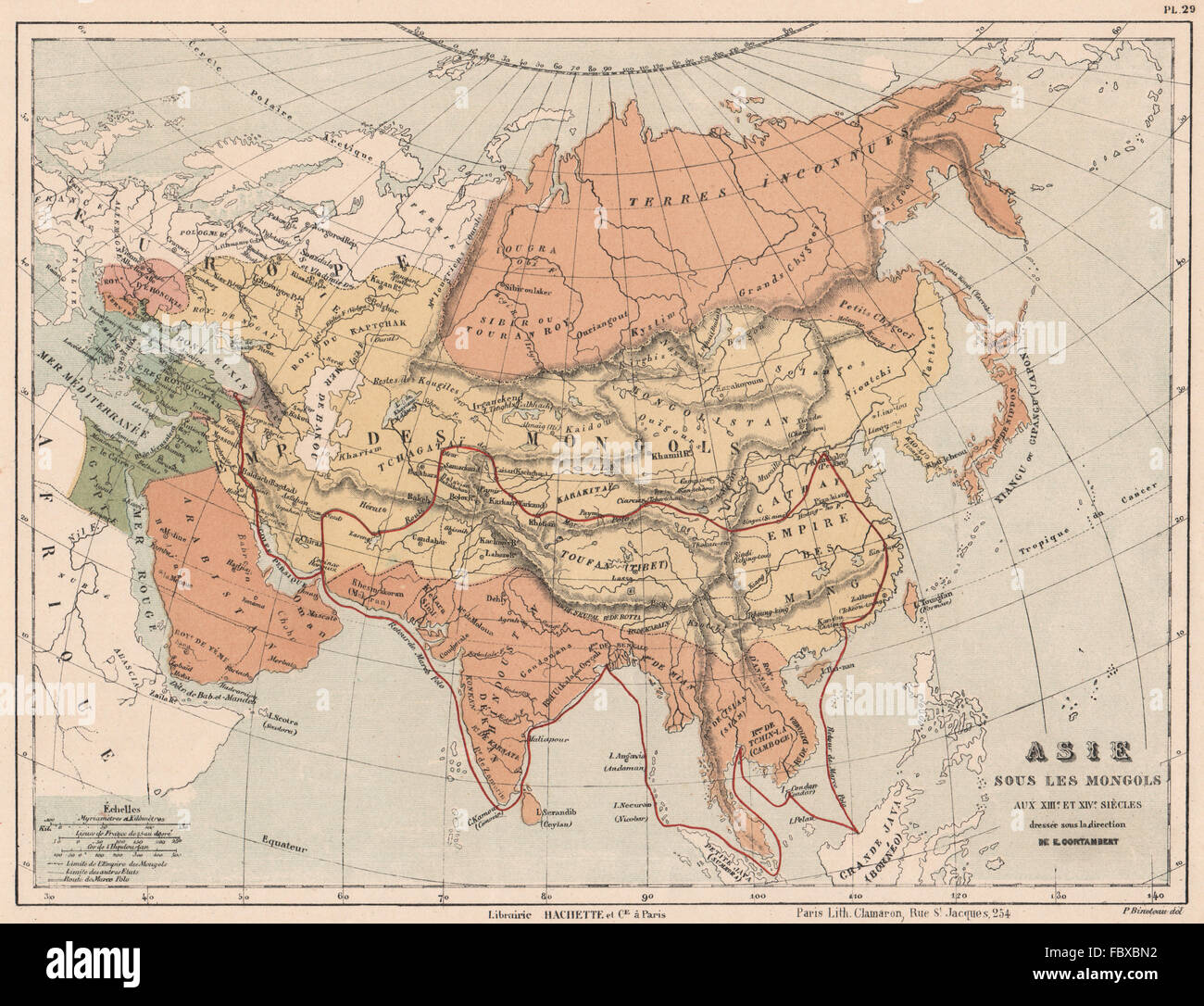 Marco polo map hi-res stock photography and images - Alamy