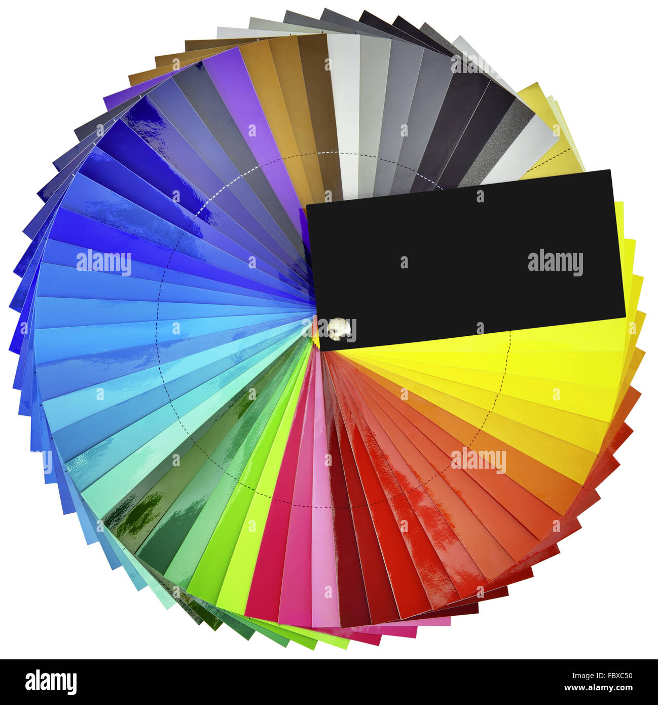Color Swatch Cutout Stock Photo