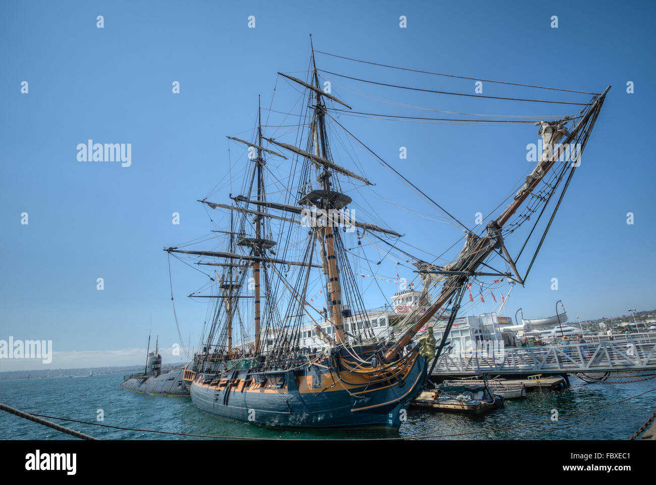 San Diego sailing ship Stock Photo Alamy