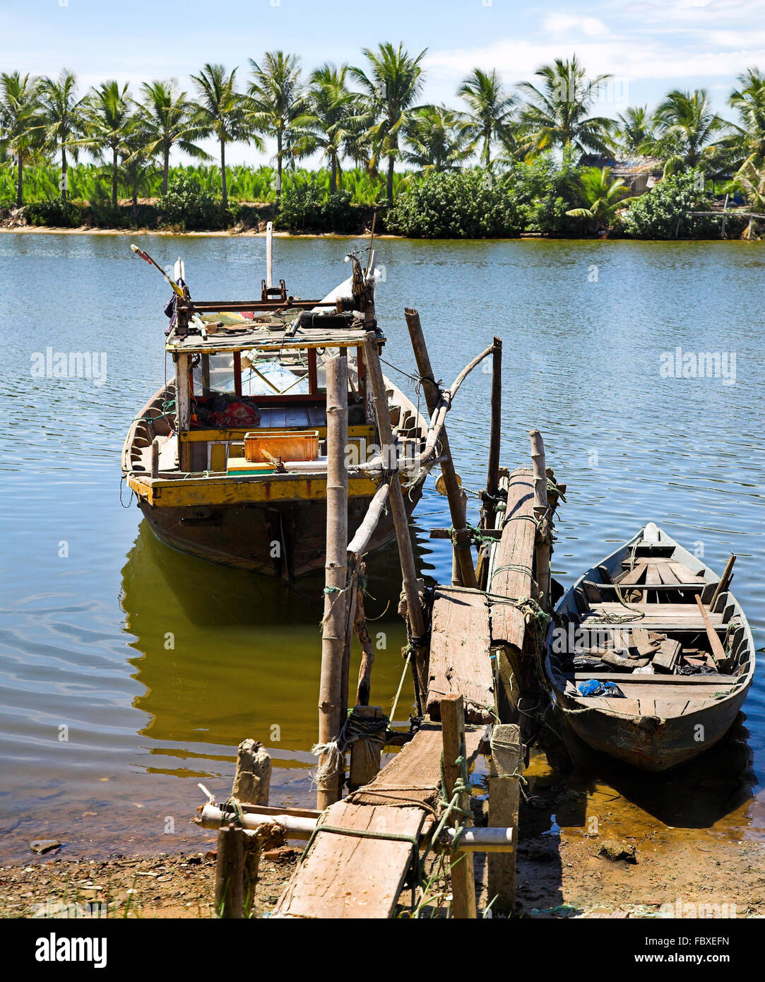 fishers boats Stock Photo