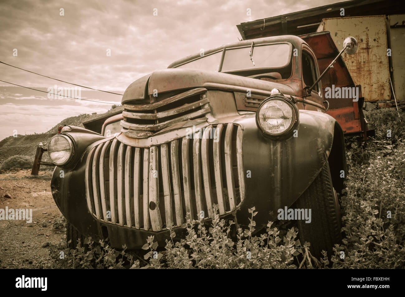 old Truck Jerome Arizona Ghost Town Stock Photo Alamy