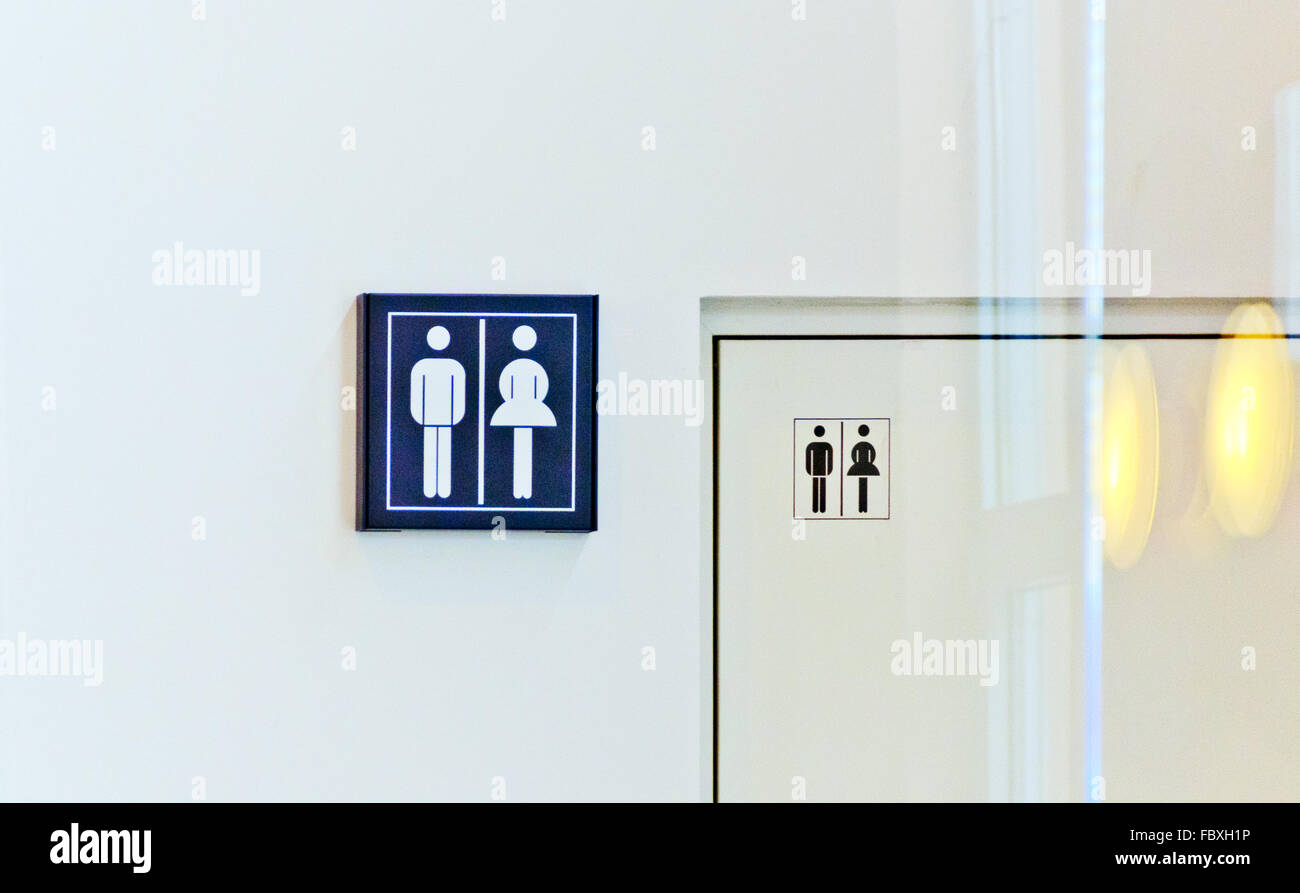 signs for public facilities Stock Photo