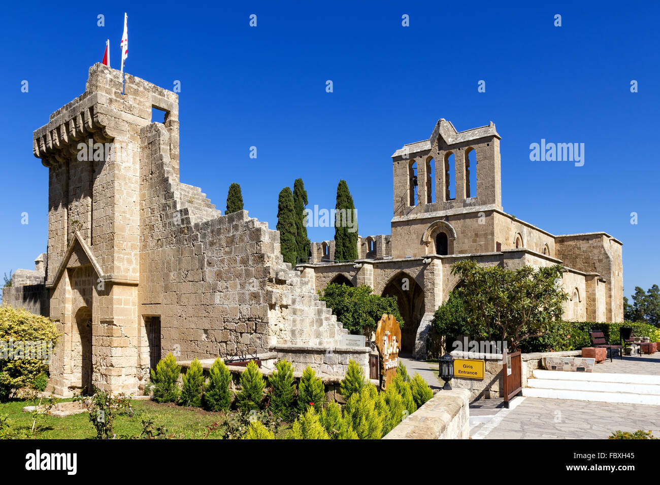 Bellapais Abbey near Kyrenia, Northern Cyprus Stock Photo