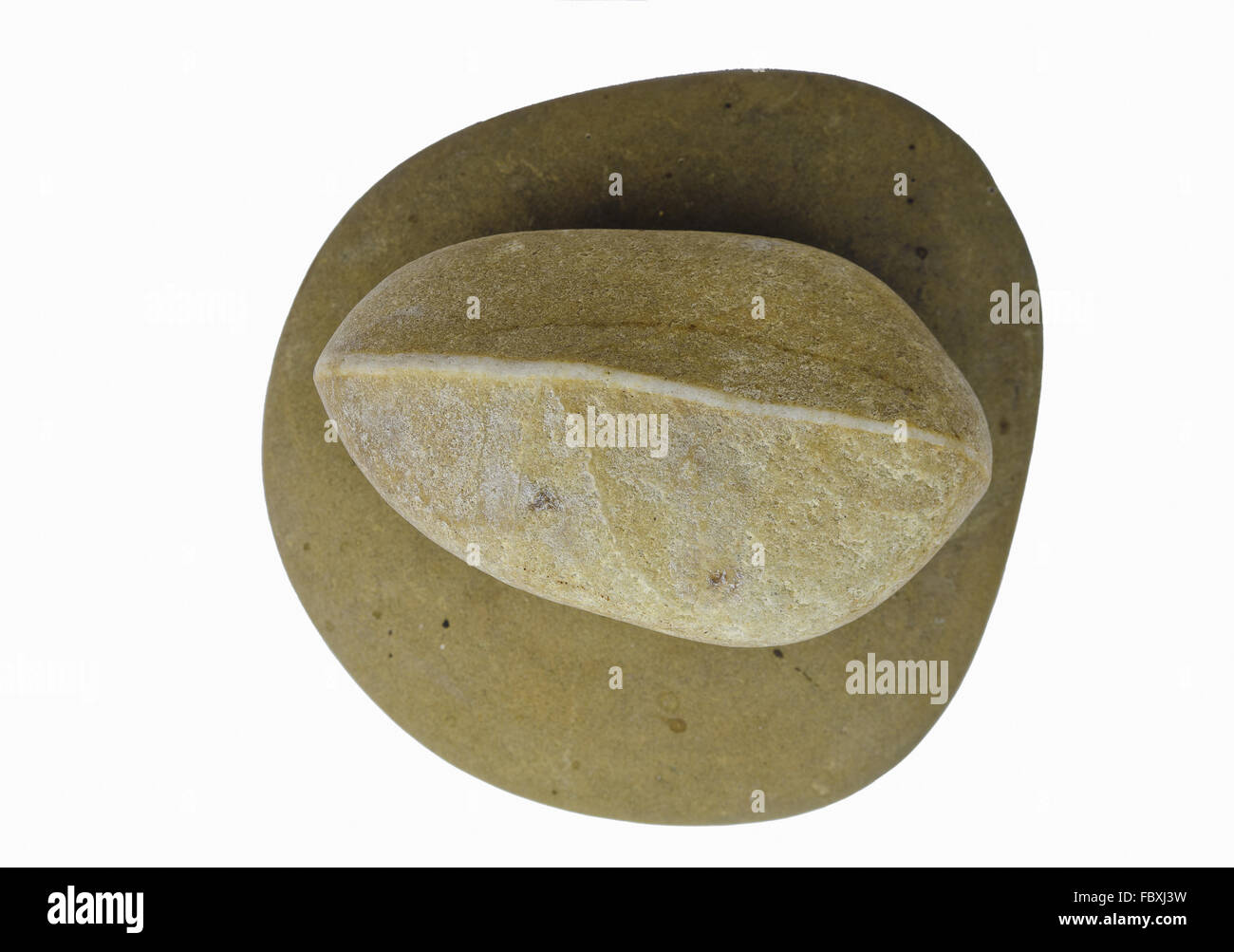 stone in  the shape of a leave Stock Photo