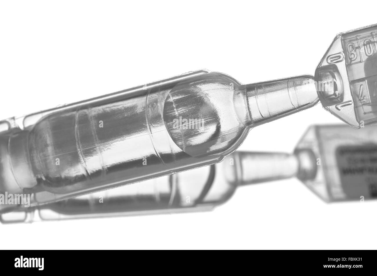 Plastic Ampoule (Sodium Chloride Solution) Stock Photo
