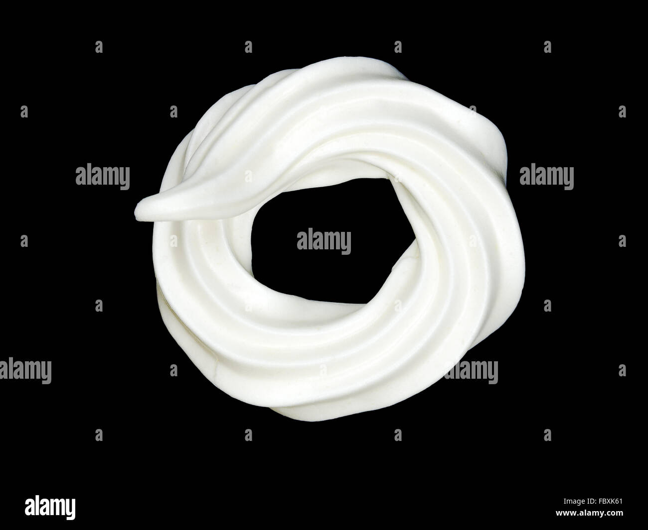 white circled meringue Stock Photo