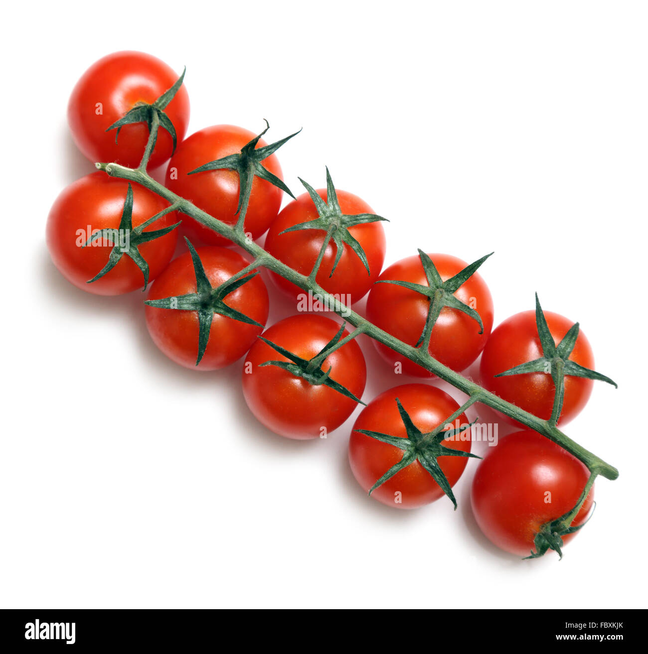 cherry tomatoes isolated on white Stock Photo - Alamy
