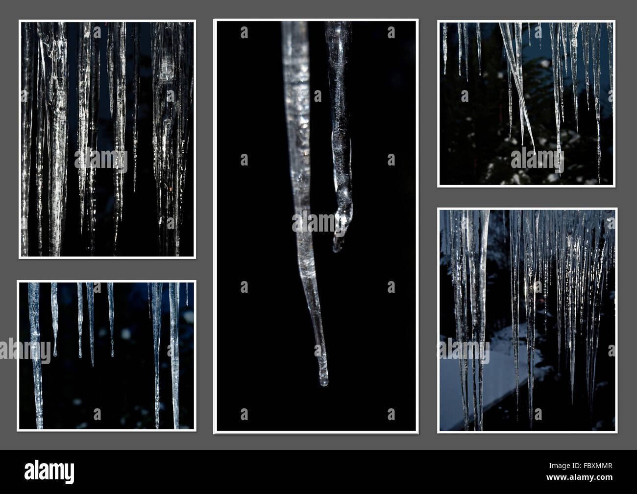 Ice collage Stock Photo