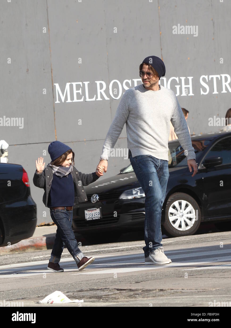 Rachel Zoe, Rodger Berman, and their sons Skyler and Kaius Berman go