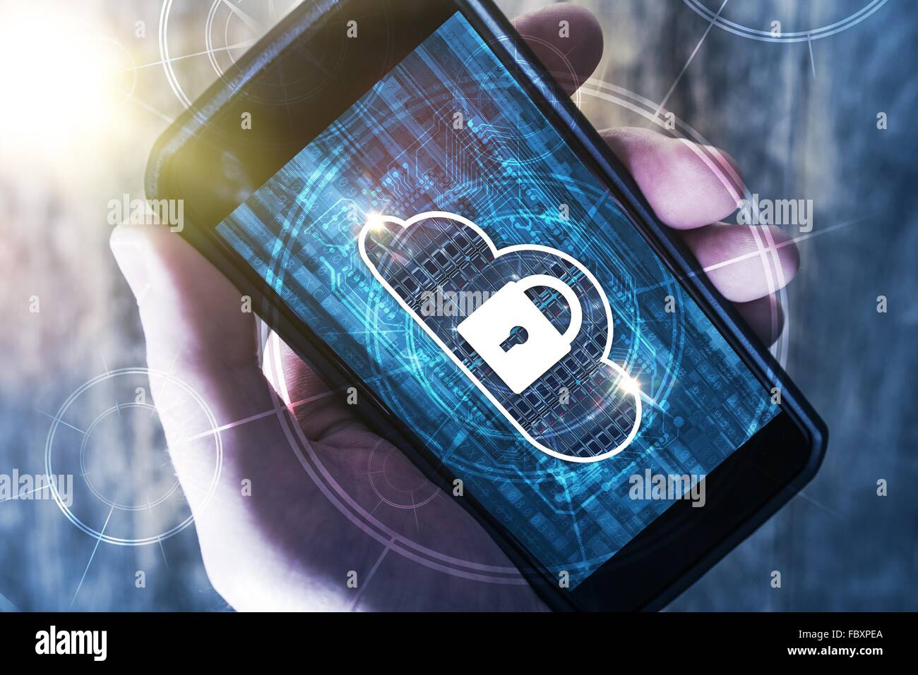 Illustration mobile device cloud storage hi-res stock photography and ...